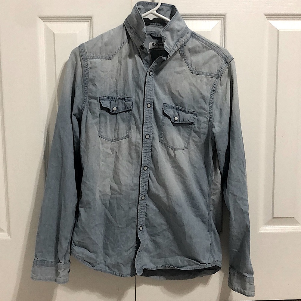 Men’s Express Denim Long Sleeve Shirt